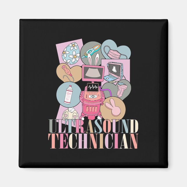 Easter Ultrasound Technician  Magnet (Front)
