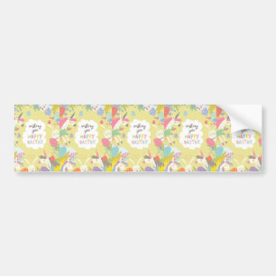 easter unicorn bumper sticker