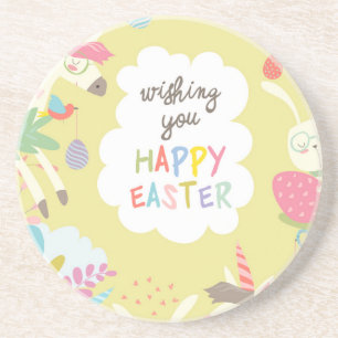 easter unicorn coaster
