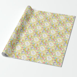 easter unicorn wrapping paper