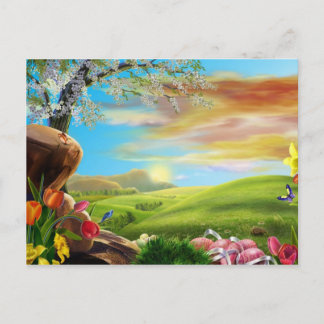 Easter Valley Holiday Postcard