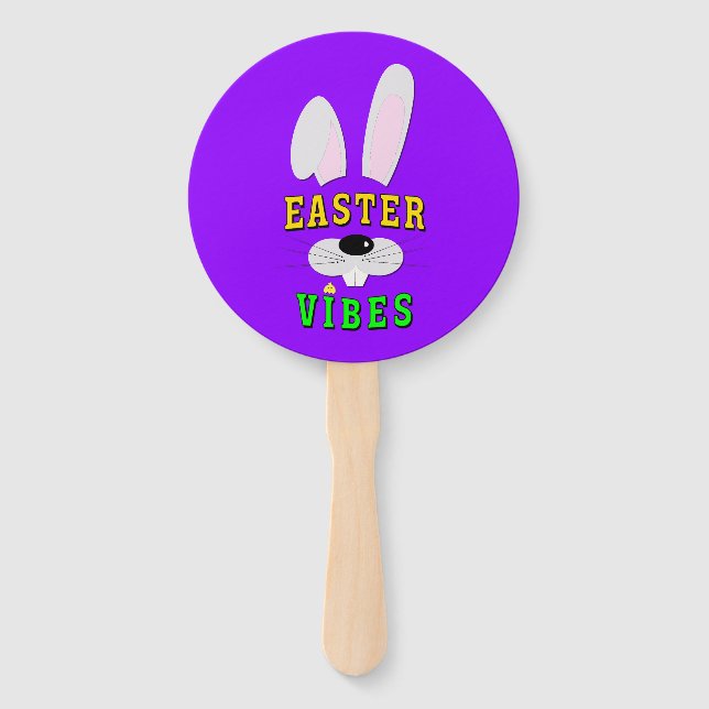 Easter Vibes Hand Fan (Front)