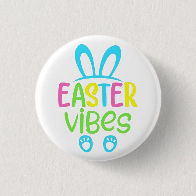 Easter Vibes Pastel 3 Cm Round Badge (Front)