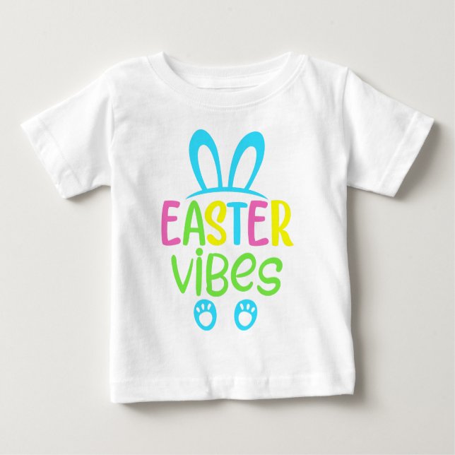 Easter Vibes Pastel Baby T-Shirt (Front)