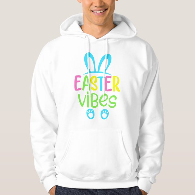 Easter Vibes Pastel Hoodie (Front)