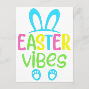 Easter Vibes Pastel Postcard