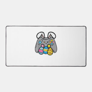 Easter Video Game Bunny Eggs Gaming Gamer Boys Men Desk Mat