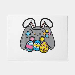 Easter Video Game Bunny Eggs Gaming Gamer Boys Men Doormat