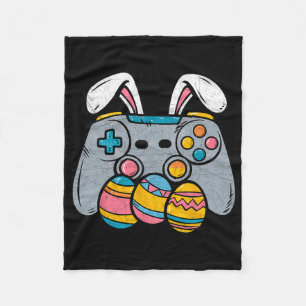 Easter Video Game Bunny Eggs Gaming Gamer Boys Men Fleece Blanket