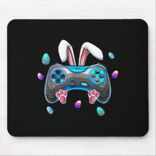 Easter Video Game Bunny Eggs Gaming Gamer Boys Men Mouse Pad