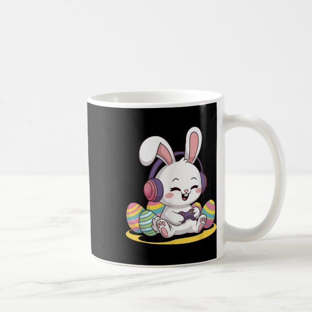 Easter Video Game Bunny Gaming Controller Gamer Bo Coffee Mug (Right)