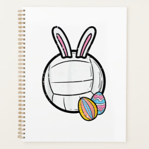 Easter Volleyball Bunny Sports Player Women Girls  Planner