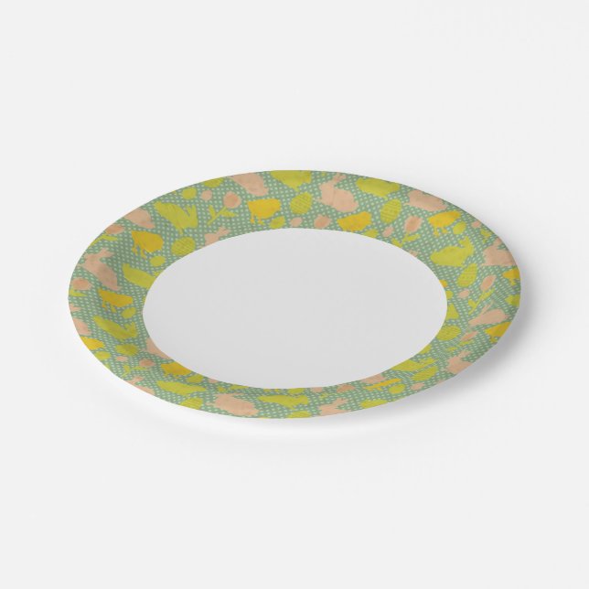 Easter Wallpaper Paper Plate (Angled)