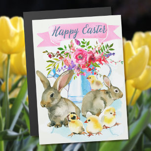 Easter Watercolor Spring Day Magnet Card
