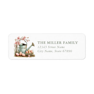 Easter Watering Can Return Address Labels