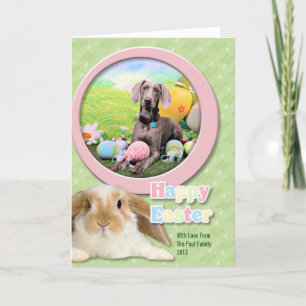 Easter - Weimaraner - Ben Holiday Card