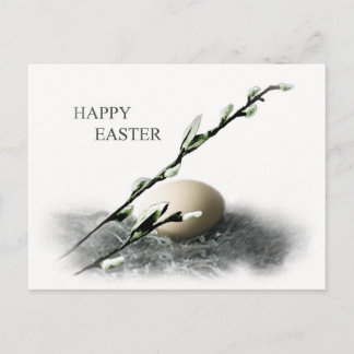 Easter willow holiday postcard