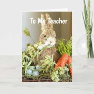 EASTER WISH FOR **TEACHER** HOLIDAY CARD