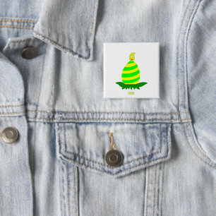 Easter Wishes 2 Inch Square Button