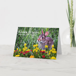 Easter Wishes Across the Miles Family Greeting  Note Card