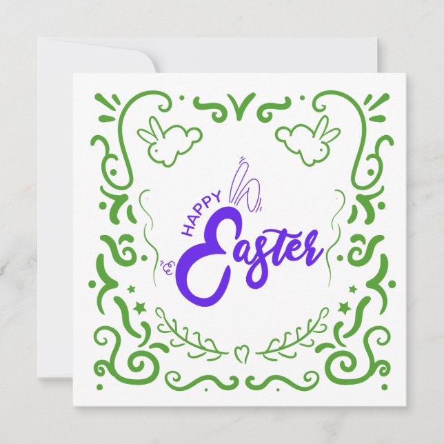 Easter wishes bunny ears (Front)