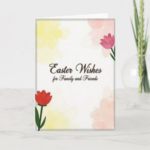 Easter Wishes Family Friends Card