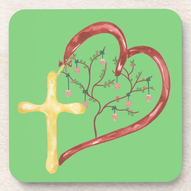 Easter wishes kisses/ coaster (Front)