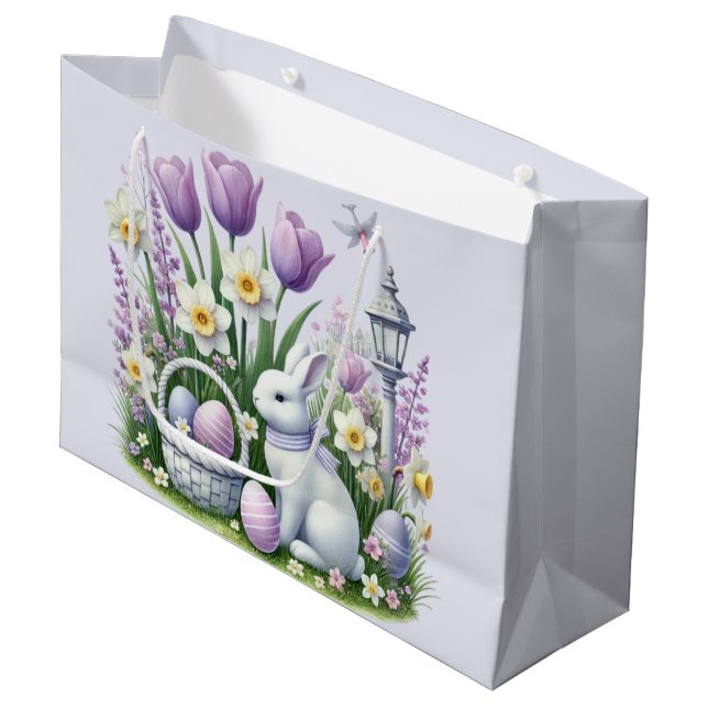 Easter Wishes Large Gift Bag (Front Angled)