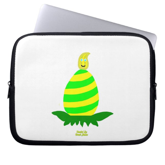 Easter Wishes Neoprene Laptop Sleeve (Front)