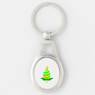 Easter Wishes Oval Keychain