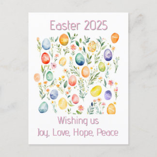 Easter wishes postcard
