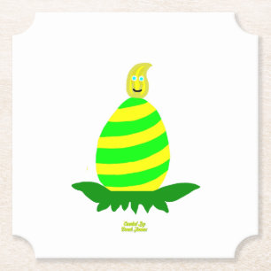 Easter Wishes Ticket Paper Coaster