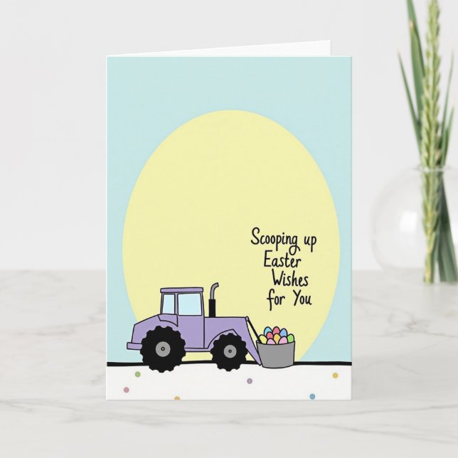 Easter Wishes Vehicle Card (Front)