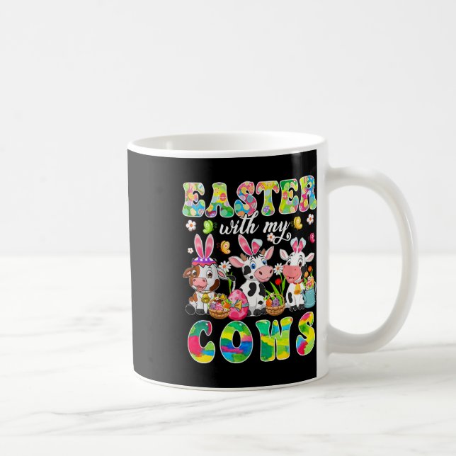 Easter With My Cows  Coffee Mug (Right)