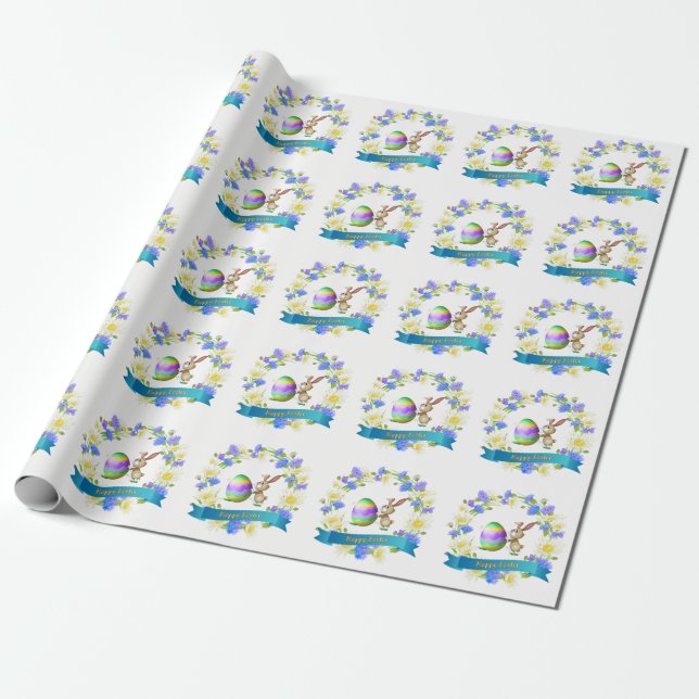 Easter Wrapping Paper (Unrolled)