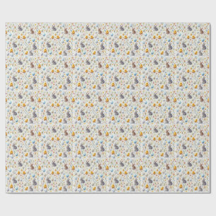 Easter Wrapping Paper - Bunnies, Eggs, and Chicks