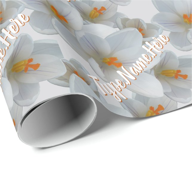 Easter Wrapping Paper Spring Crocus Gift Paper (Roll Corner)