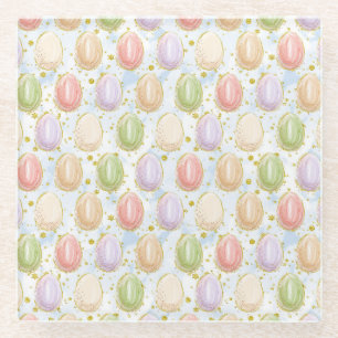 Easter Wreath Glass Coaster