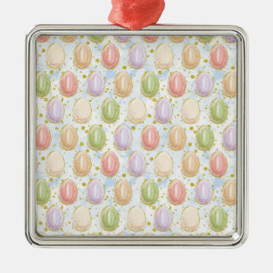 Easter Wreath Metal Ornament