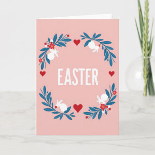 Easter Wreath Spring Celebration Card