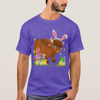 Easter Yak Bunny Egg Hunting Yak Easter Sunday  T-Shirt