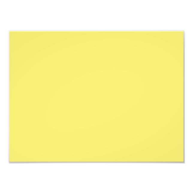 Easter Yellow Personalised Trend Colour Background Photo Print (Front)
