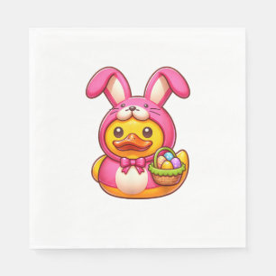 Easter Yellow Rubber Duck Cruise Ship Cruising Duc Napkin
