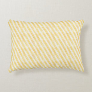 Easter Yellow Striped Fabric – Cute Decorative Cushion