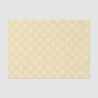 EASTER YELLOW WITH WHITE DAISY FLOWERS TISSUE PAPER