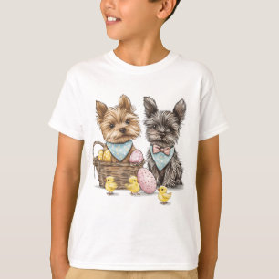 Easter Yorkshire Terrier Dogs T-Shirt