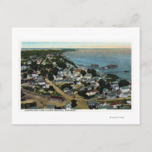 Eastern Aerial View of Town from Pilgrim Postcard