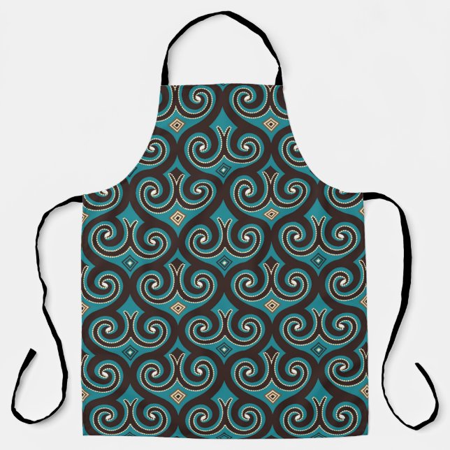 Eastern Arabesque: Elegant Seamless Ornament. Apron (Front)
