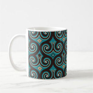 Eastern Arabesque: Elegant Seamless Ornament. Coffee Mug
