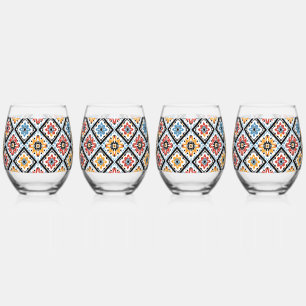 Eastern Band of Cherokee Stemless Wine Glass